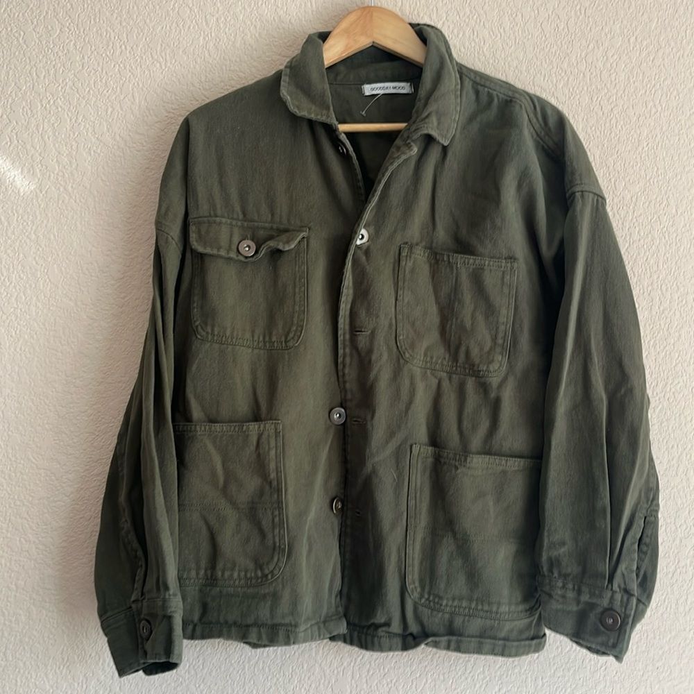 Slouchy Anorak Utility Jacket Size M-XLGreen